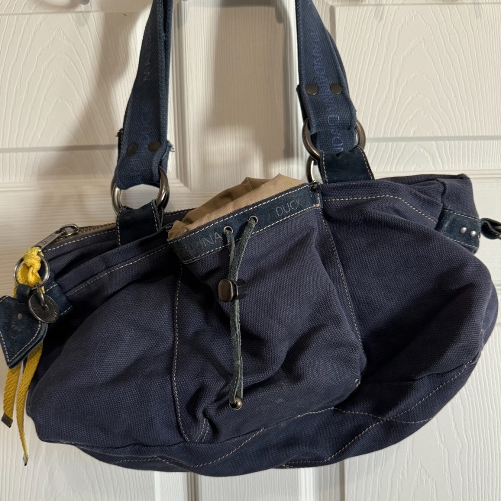 Designer denim purse